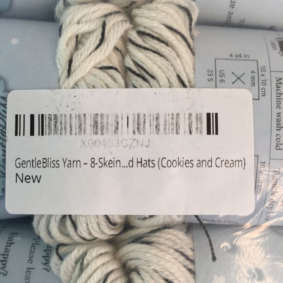 KnitPal Gentle Bliss Baby Acrylic Yarn Light Weight Cookies & Cream 8 Pack NEW - Picture 6 of 6